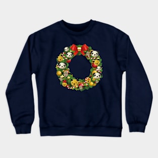 Sooty Christmas Wreath Crewneck Sweatshirt